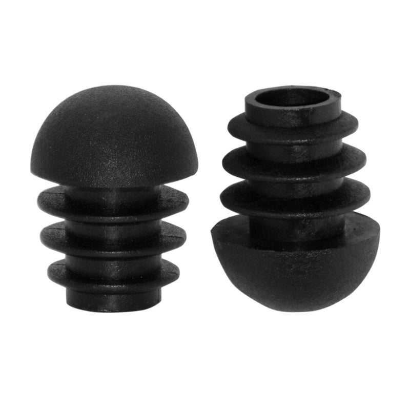 Flyshop 16-Pack 5/8", 16 mm Black Plastic End Caps Round Tube Inserts Furniture Glides for Tables and Chairs (Fit 5/8", 16 mm OD Tube) - Image 1